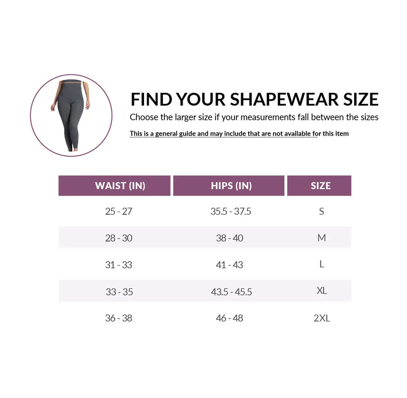 Curveez High Waisted Leggings for curvy shaping in gray, designed for tummy, hips, and thigh control. Ideal shapewear for active and everyday wear.