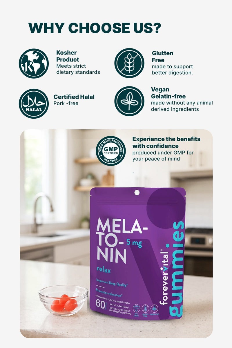 Gomitas de melatonina Forevervital 