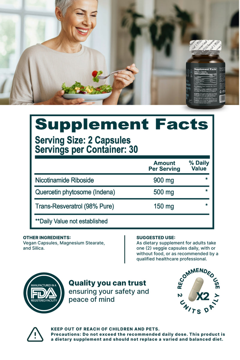 Complejo de longevidad Forevervital NAD+ 