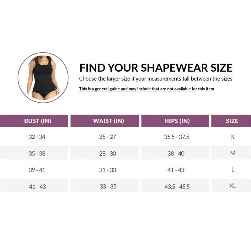Shapewear Tank Top Essential Square Neck Curveez