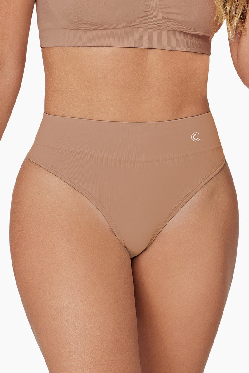 Pure Shape Thong shapewear in Mocha 